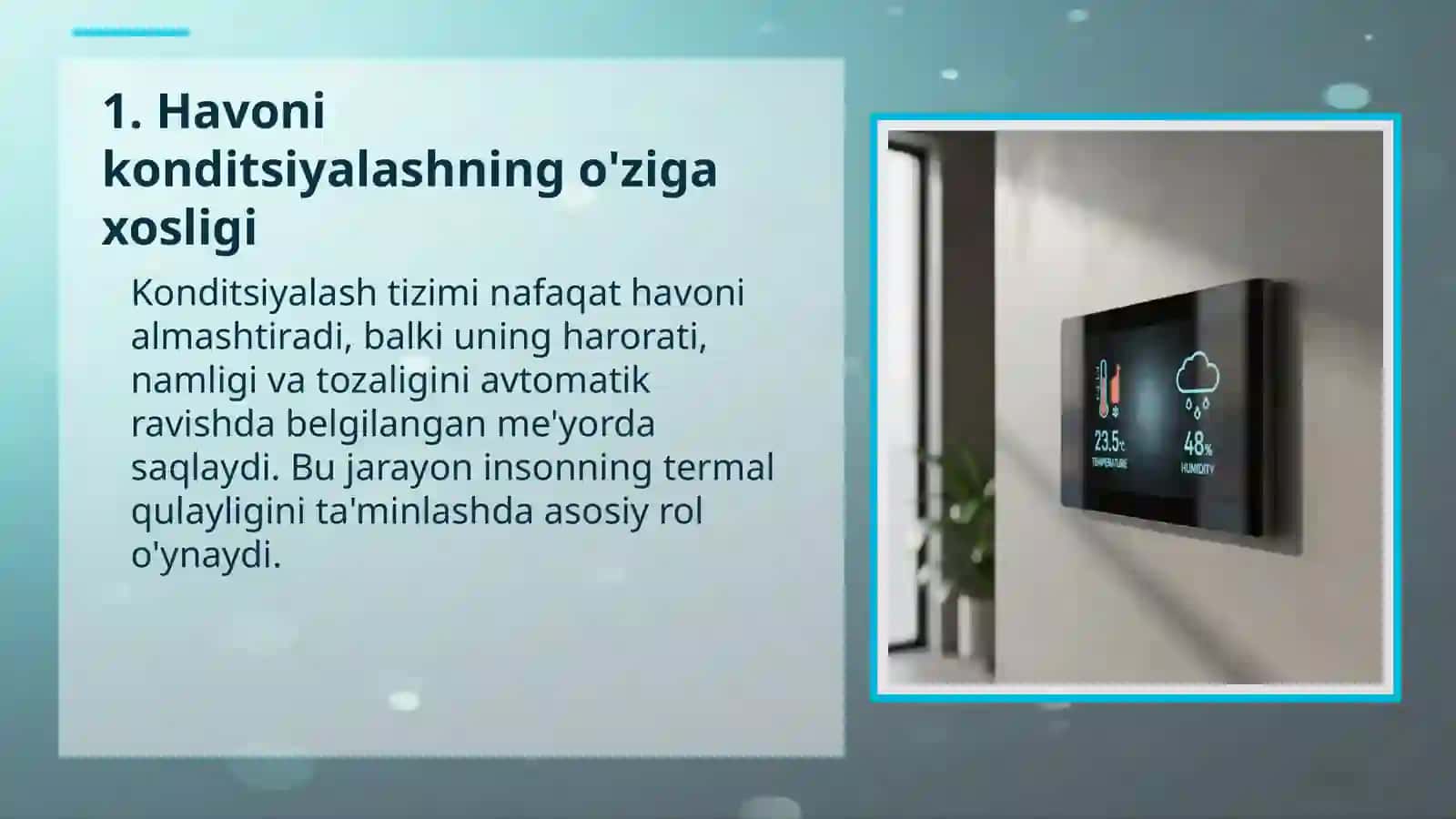 Ventilyatsiya va Havoni Konditsiyalash Tizimlari Fanining Maqsadi va Vazifalari 4