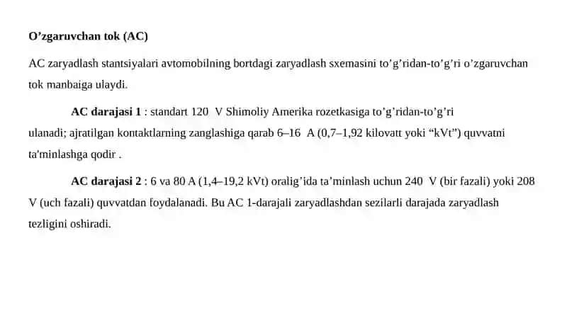Elektromobillarning quvvatlash tizimi 4