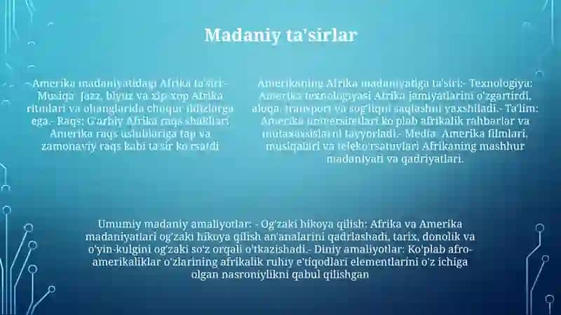 Amerika Va Afrika Xalqlari 4