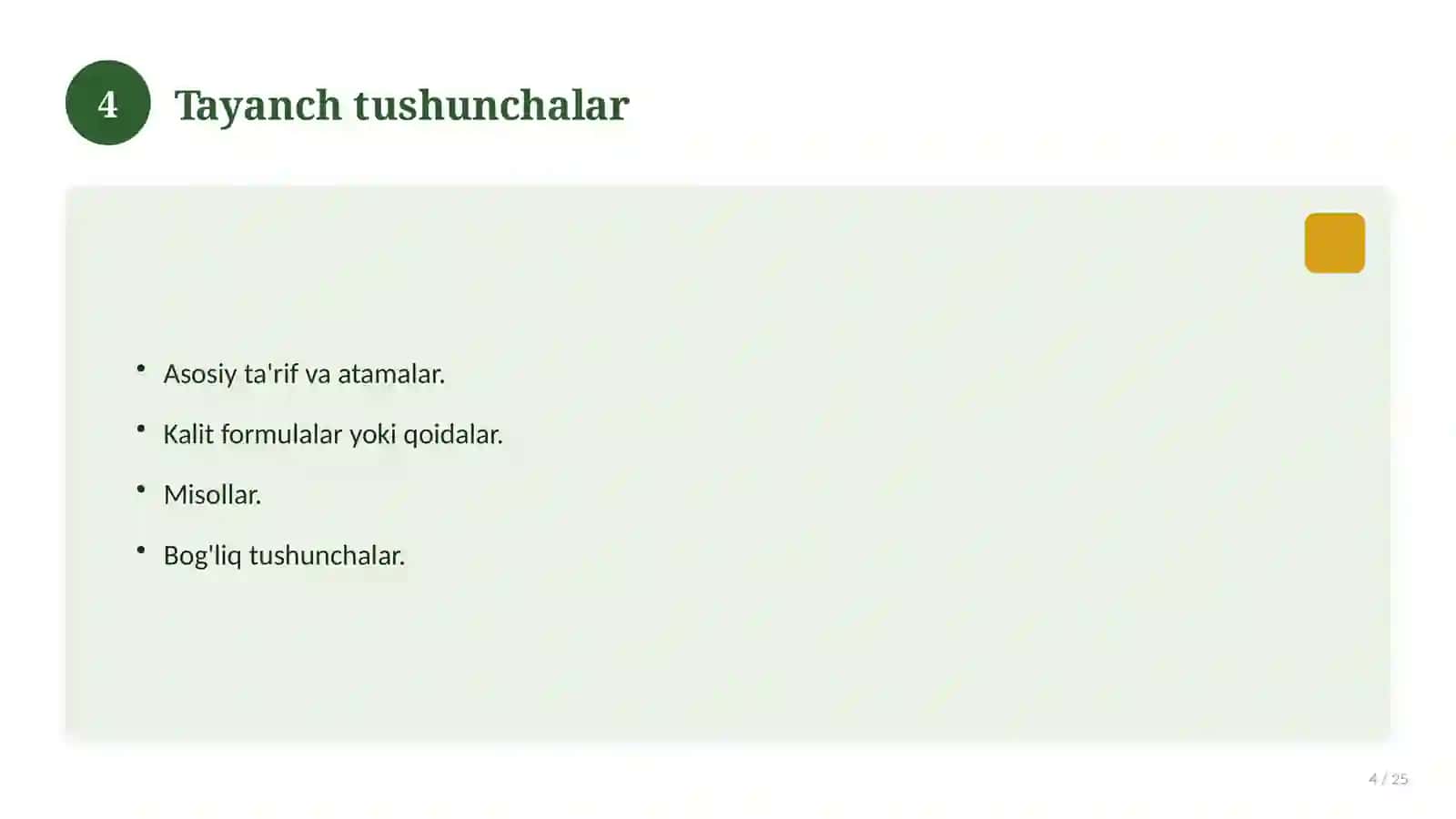Kimyo fanidan 8-sinf uchun ochiq dars ishlanmasi 4