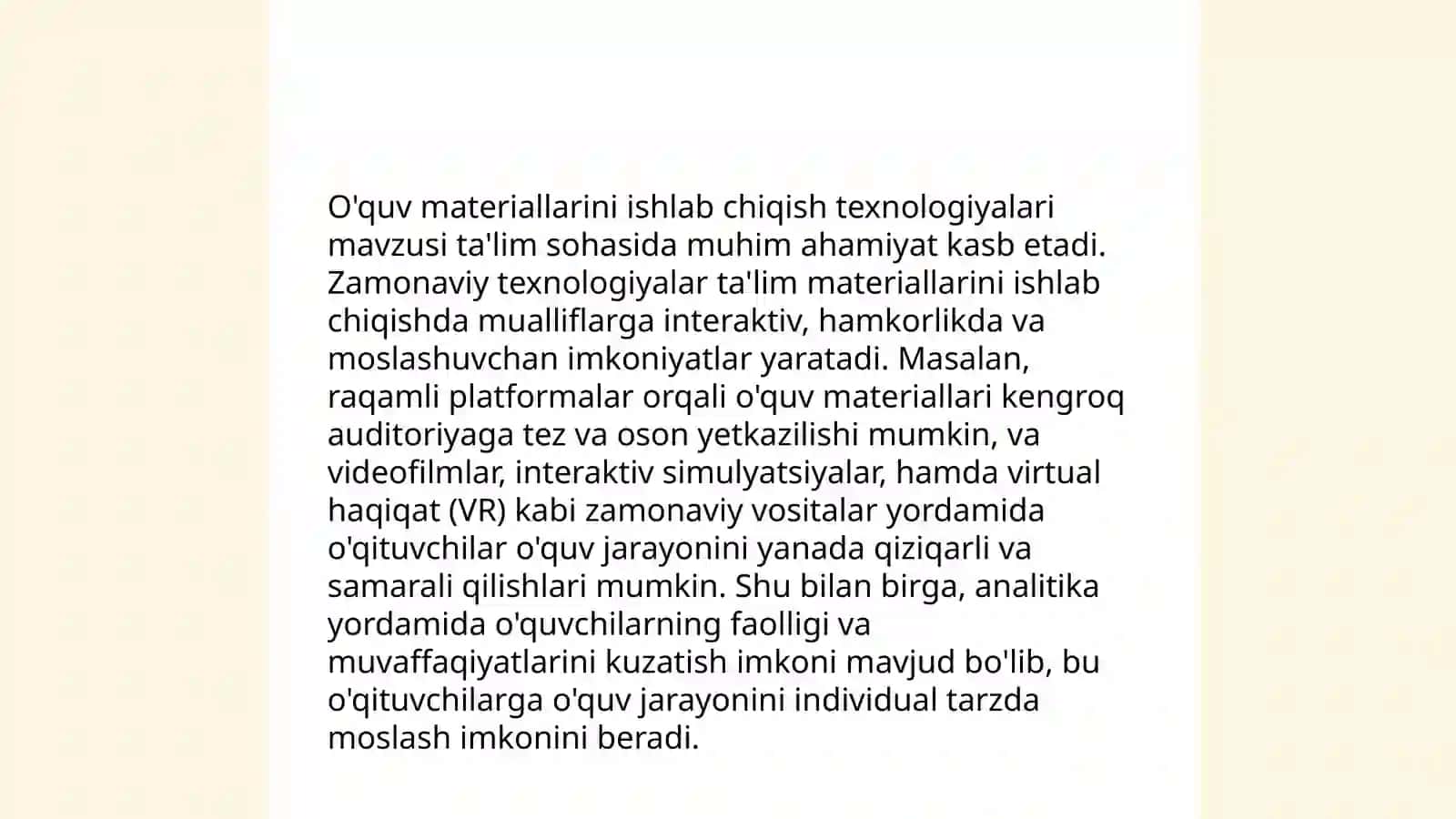 O'quv jarayonini tashkil etishning metodik asoslari 4