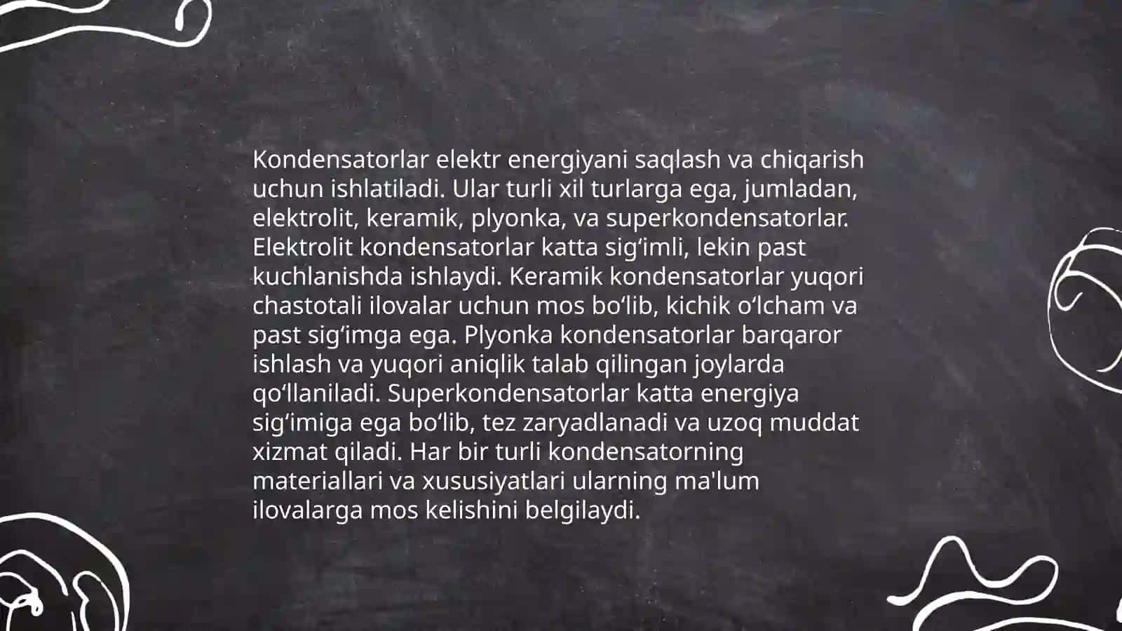 Kondensatotlarni parallel va ketma-ket ulash 4