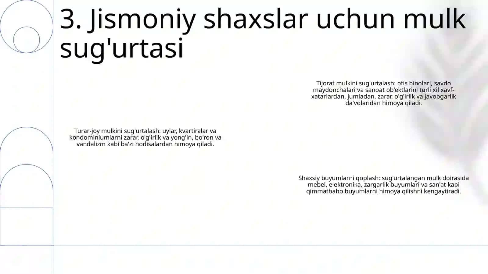Yuridik Va Jismoniy Shaxslarning Mol-Mulkini Sug'Urta Qilish 4