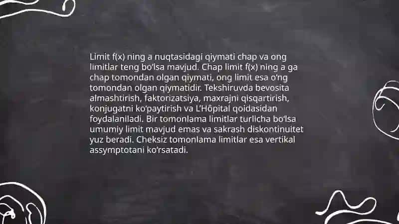 Differensial yordamida funksiyani to'la tekshirish 4