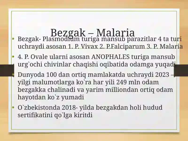 Transmissiv virusli infeksiyalarning dunyobo`yichava O`zbekiston hududidatarqalganligining zamonaviy xususiyatlari 4