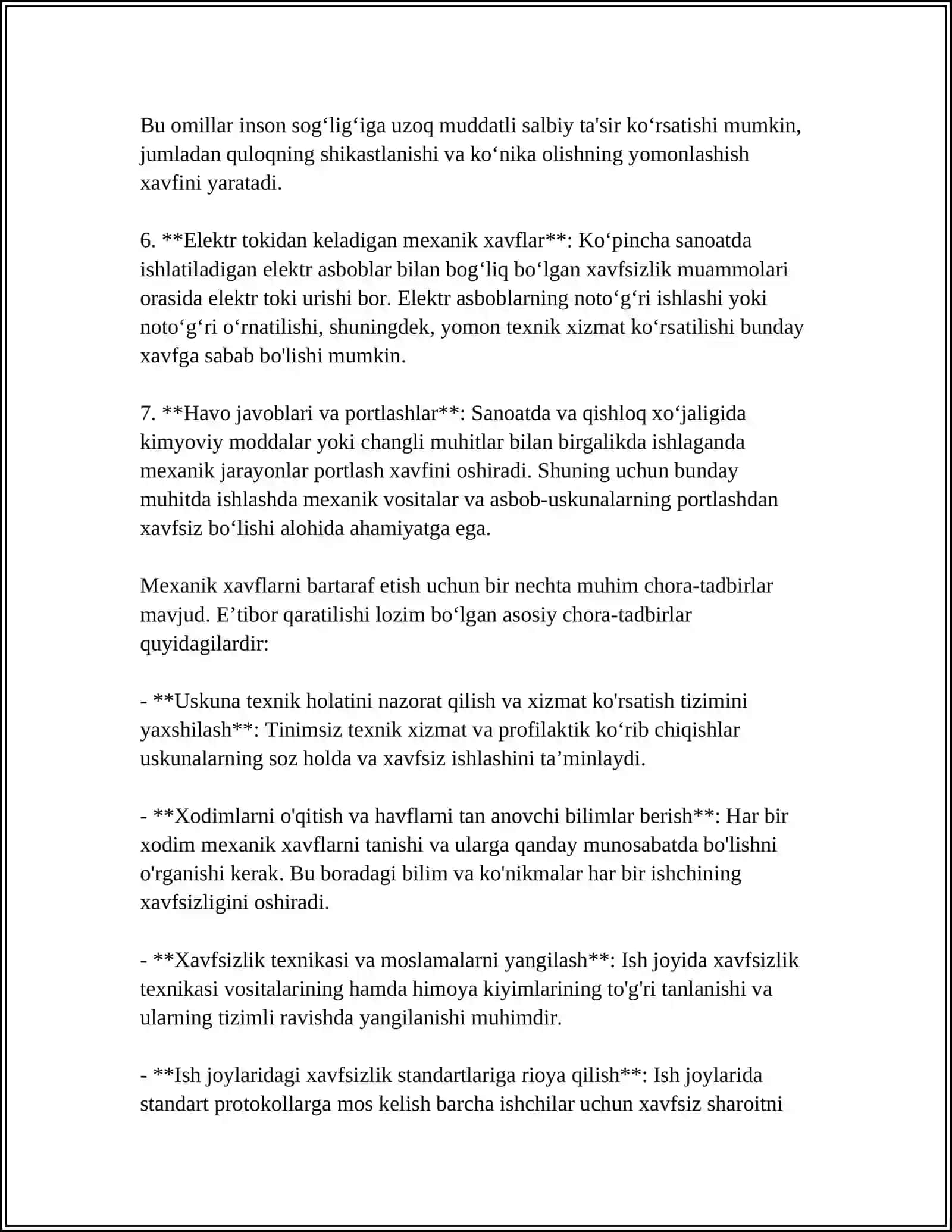 USKUNALARDA XAVFLAR TAVSIFI VA ULARNING TURLARI 4