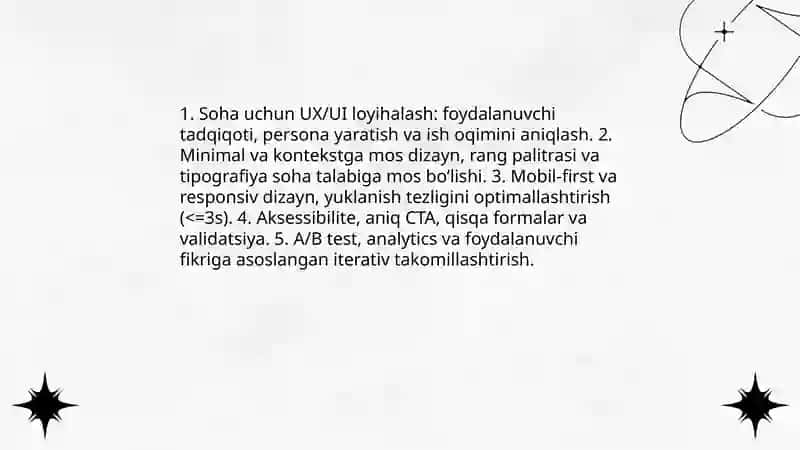 Kasbiy sohalar uchun veb-sahifa dizayni va brending 4