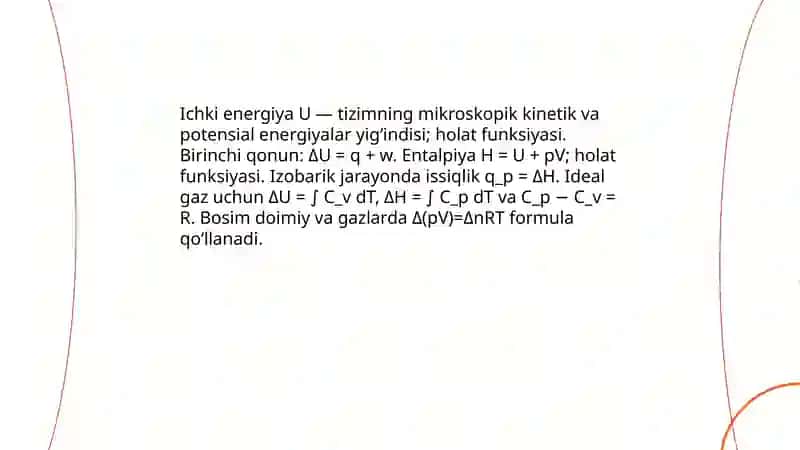 Kimyoviy termodinamika asoslari 4