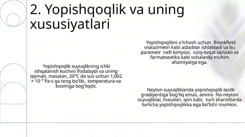 yopishqoq suyuqlik gidrodinamikasi 4
