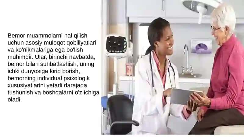 Shifokor va bemor muloqotining psixologik xususiyatlari 4