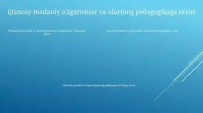 Ijtimoiy-Madaniy OʻZgarishlar Sharoitida Pedagogik Professionalizm Va Pedagogik TaʼLim 4