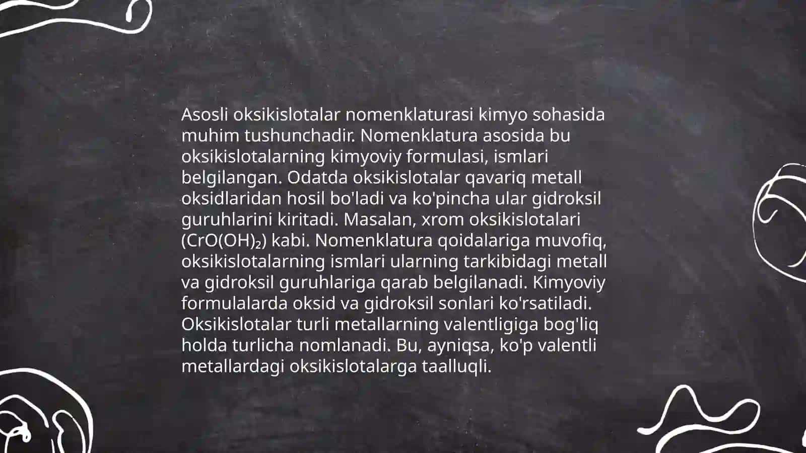3 asosli oksikislatalarning nomlanishi va gomologik qatori. Geterosiklik birikmalarning oʻsimlik dunyosidagi oʻrni 4