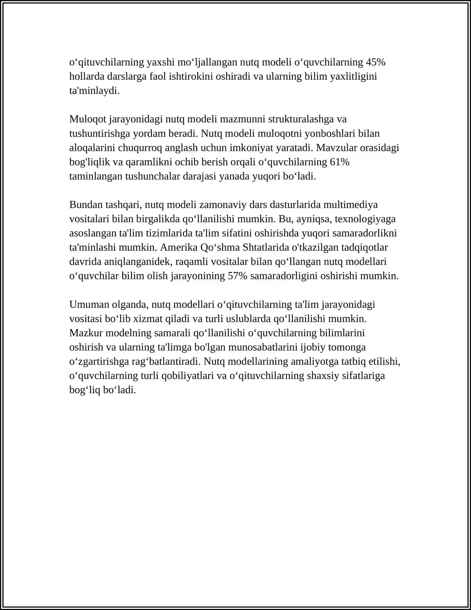 O'QITUVCHI MULOQOTIDA NUTQNING AHAMIYATI 4