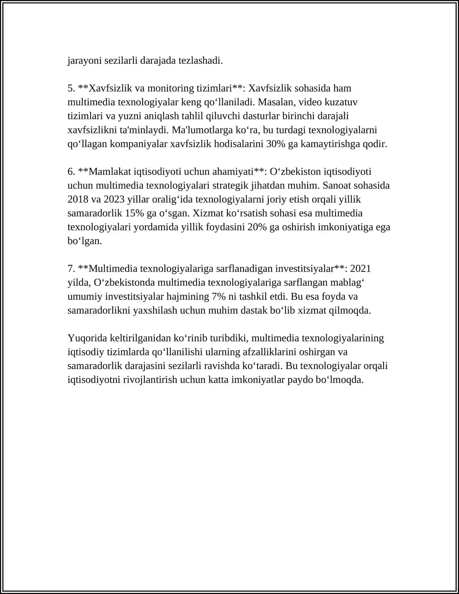 IQTISODIY TIZIMLARDA MULTIMEDIA DASTURLARIDAN FOYDALANISH TEXNALOGIYALARI 4