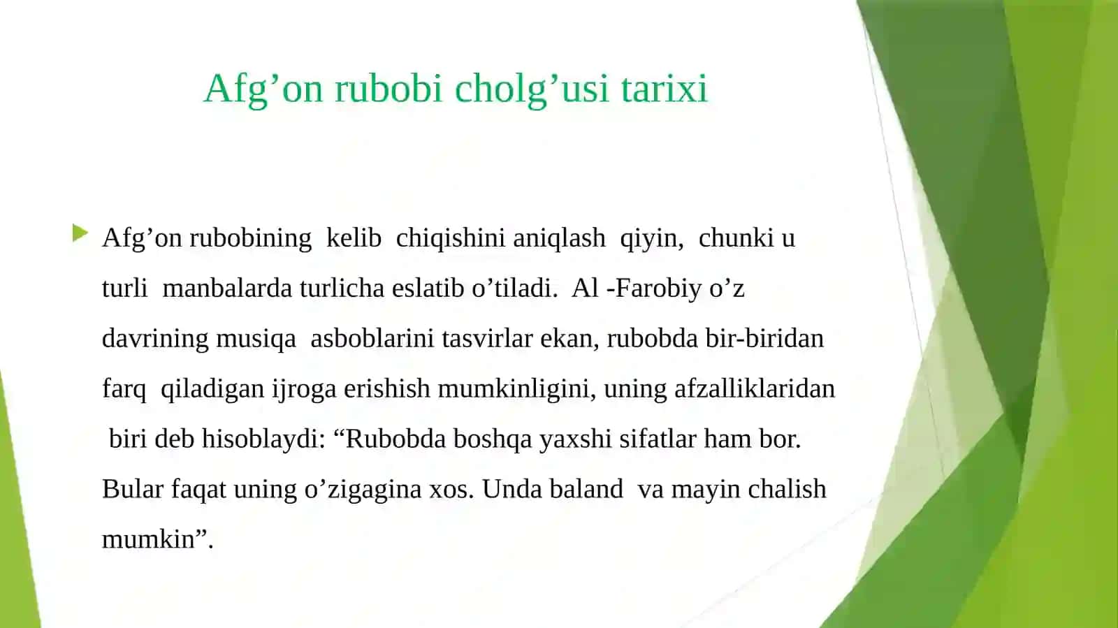 F.Shubertning "Serenada" asarini o'rgatish uslubiyoti (Afg'on rubob cholg'usi misolida) 4