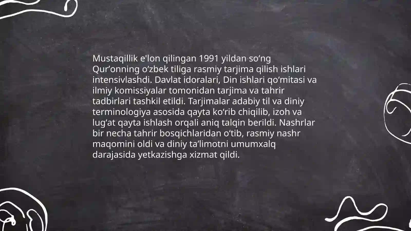 Mustaqillik yillarida Qurʼonning oʻzbek tiliga tarjima qilinishi va tasvirlari 4