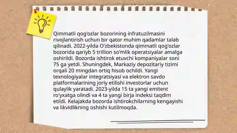 Davlat qimmatli qog‘ozlar bozorini rivojlantirish masalalari 4