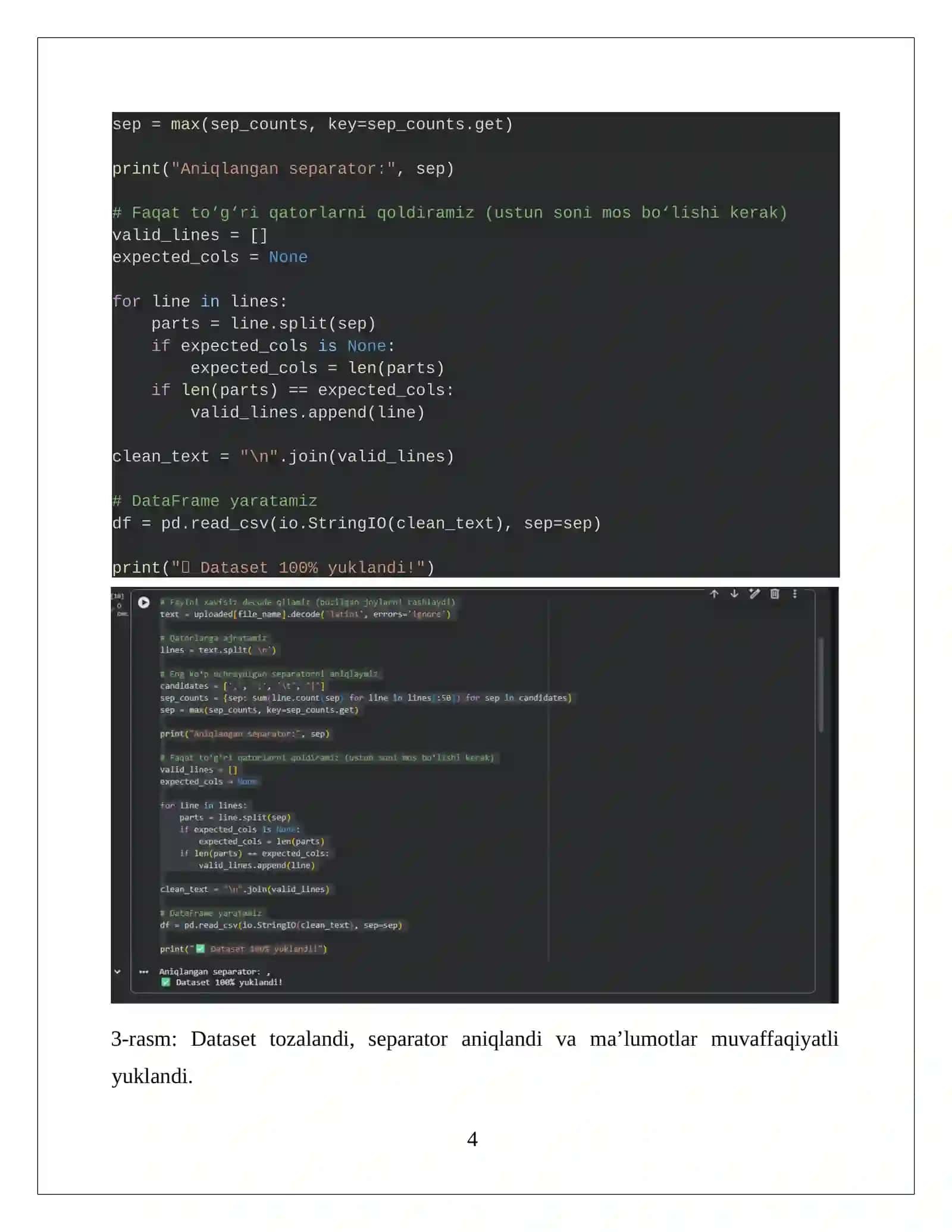 Ma’lumotlar tahliliga kirish va Jupyter Notebook hamda Google Colab muhitida ishlash 4