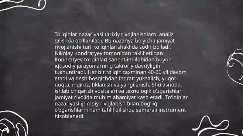 Avloniyning ''Madaniyat toʻlqinlari maqolasi va E.Tofflerning "Uchinchi toʻlqin" asarni qiyosiy tahlil etish 4