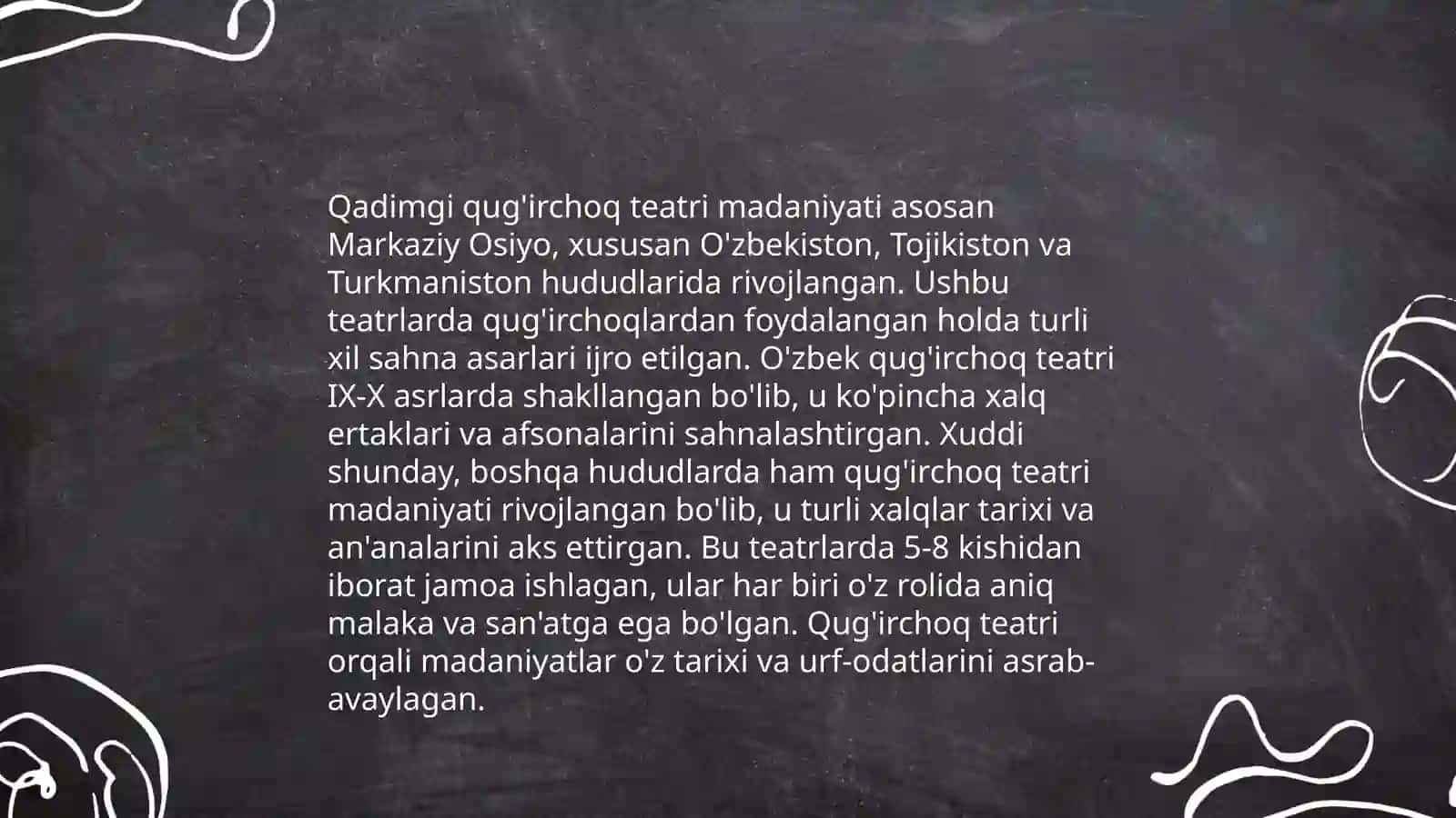 Bolalarni saxnalashtirish va ijodiy faoliyatga urgatish fanidan tayorlagan taqdimoti 4