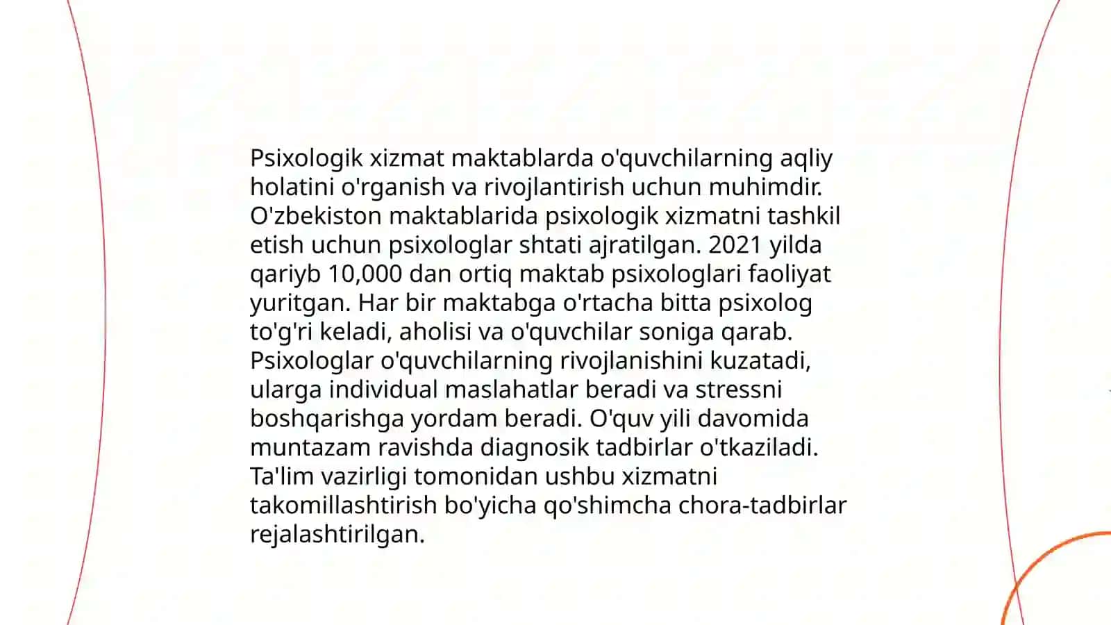 Ta'lim muassasalarining turli tiplarida psixologik xizmat konsepsiyalari 4