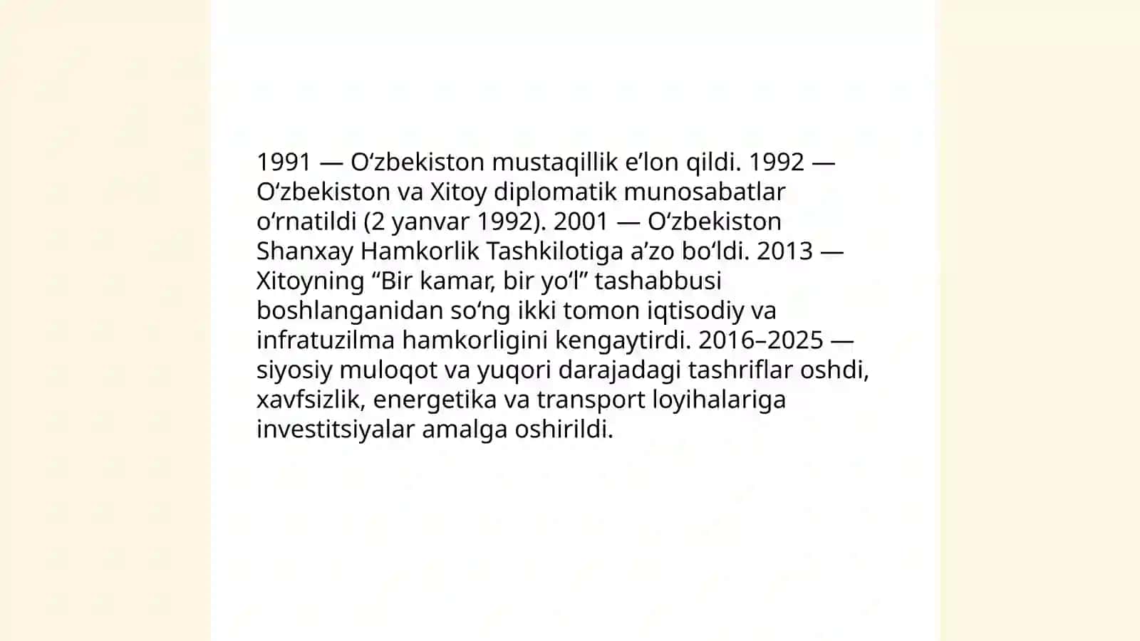 1991-2025yillada ozbekiston va xitoy taraqqiyoti 4