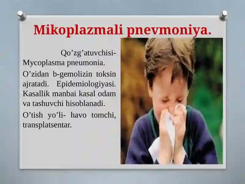 Pnevmoniya. Atipik pnevmoniyalar 4