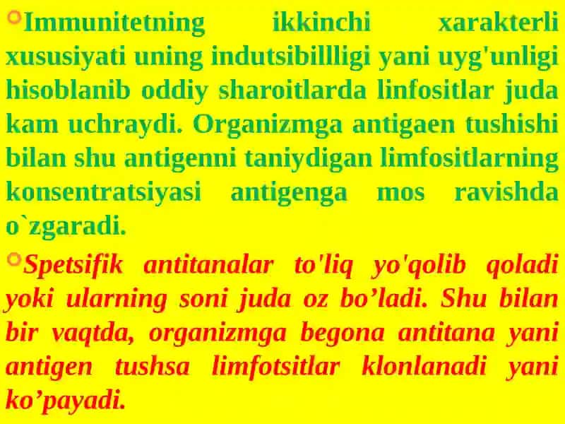 Tug’mava orttirilgan immunitet 4