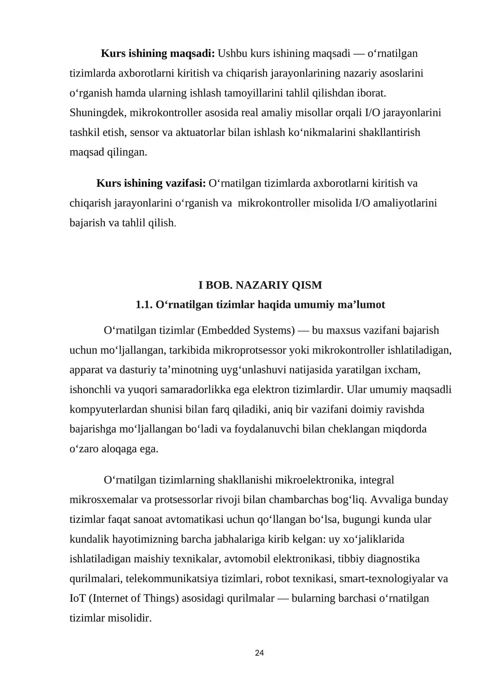 O’RNATILGAN TIZIMLARDA AXBOROTLARNI KIRITISH-CHIQARISH USULLAR 4