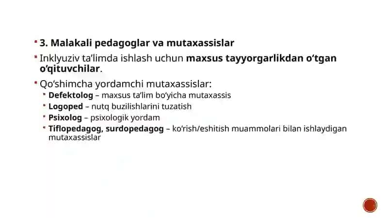 Imkoniyati cheklangan bolalarni samarali inklyuziv ta'lim olishning asosiy shartlari 4