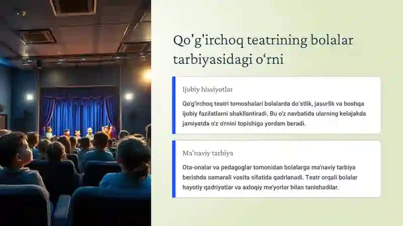 MAKTABGACHA TA'LIM TASHKILOTIDA QO'G'IRCHOQ QO'LQOB TEATRINI TASHKIL 	  QILISH 4
