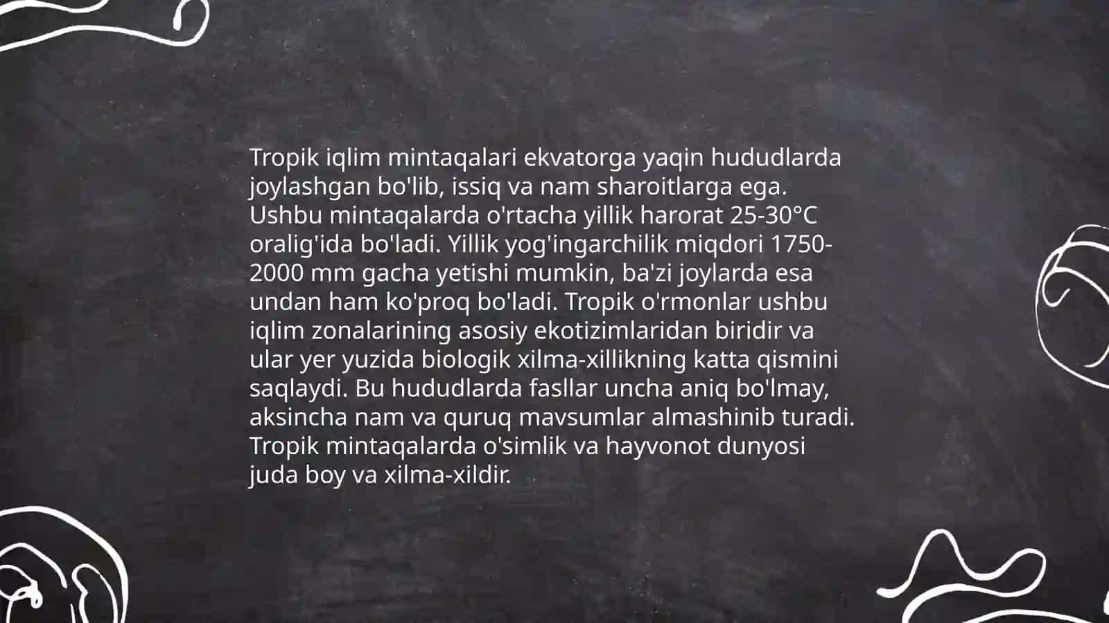 Iqlim mintaqalari va ularning farqli xususiyatlarini xaritaga tushirish taqdimot 4