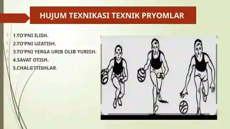 BASKETBOL O’YINIDA TO’PNI UZATISH USULLARINI O’RGATISH 4