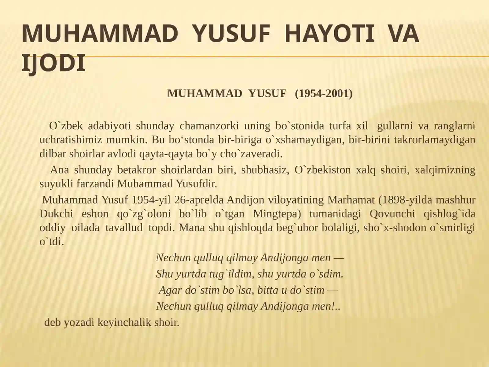 “QALBLARDA QO’SHIQ BO’LIB YASHAGAN SHOIR” 4