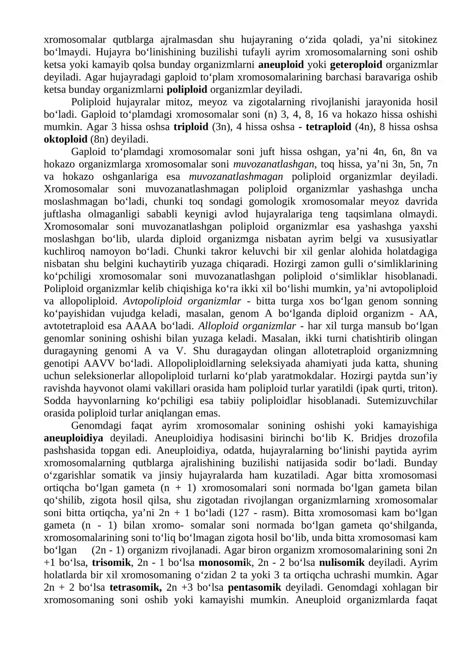 O’ZGARUVCHANLIK. ATROF MUHITNING IFLOSLANISHINING GENETIK OQIBATLARI 4