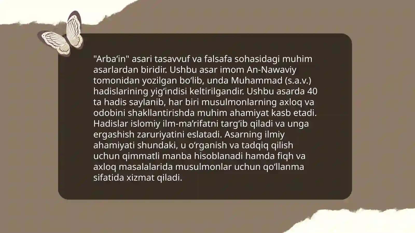 Alisher Navoiyning ma‘rifiy-ta‘limiy asarlari(,,Arba‘in" va,,Nazm ul-javohir‘‘ misolida 4