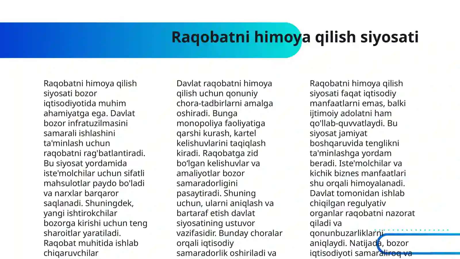 BOZOR IQTISODIYOTINI TARTIBGA SOLISHDA DAVLATNING IQTISODIY RO’LI 4