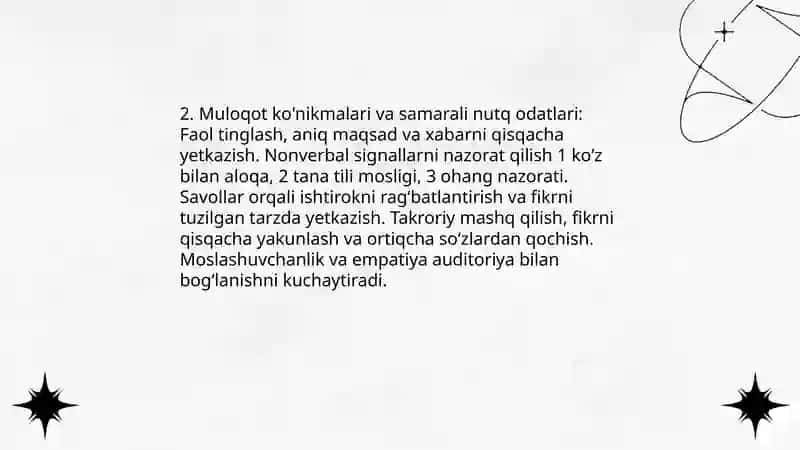 Shaxsning malaka va odatlari 4