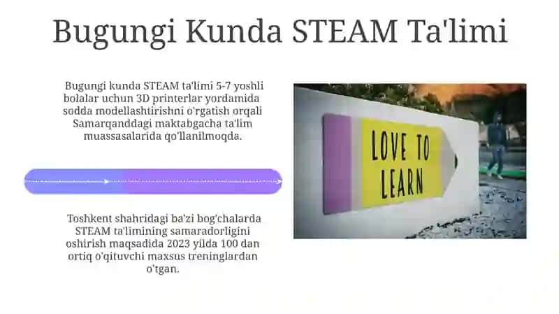 STEAM Ta'lim Texnologiyalarining Zamonaviy Qo'llanilishi 4