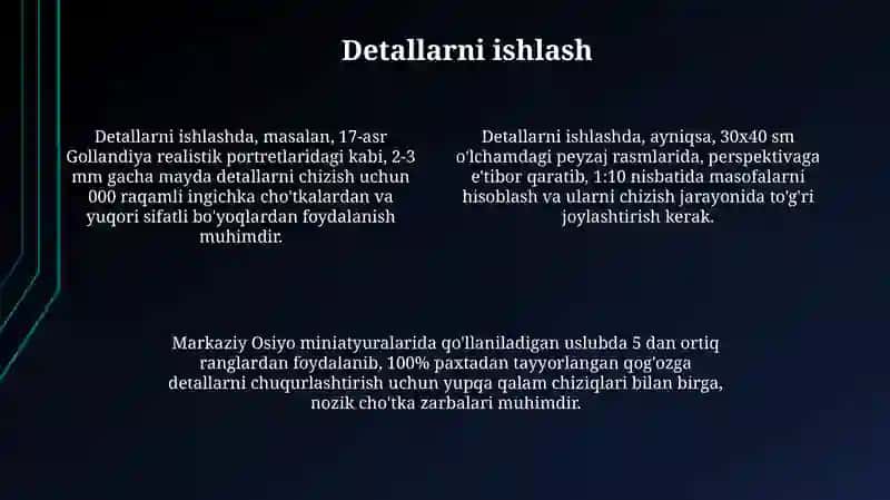 Toti rasmini chizish metodikasi va boyash texnikasi 4