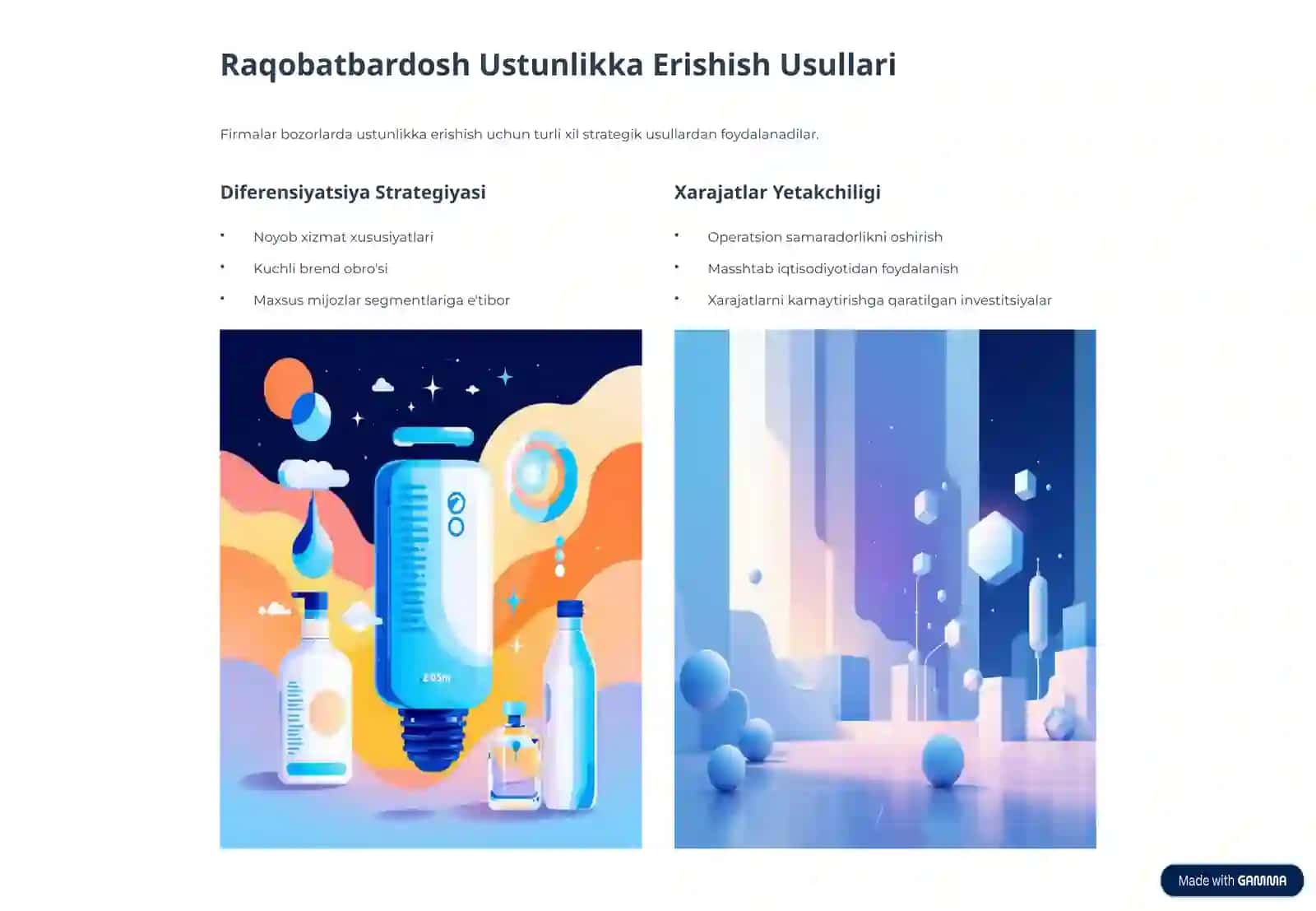 Xizmat Ko'rsatish Sohasida Raqobat Strategiyalari 4