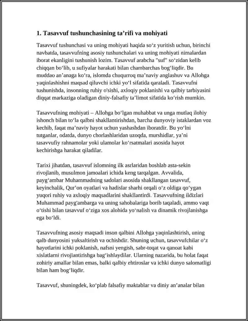 TASAVVUF TUSHUNCHASI VA UNING MOHIYATI 4
