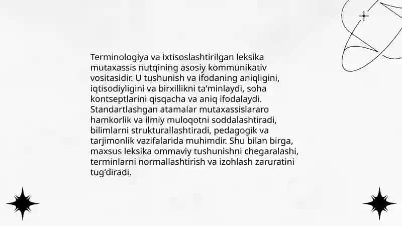 Mutaxassis nutqining kommunikativ sifatlari 4