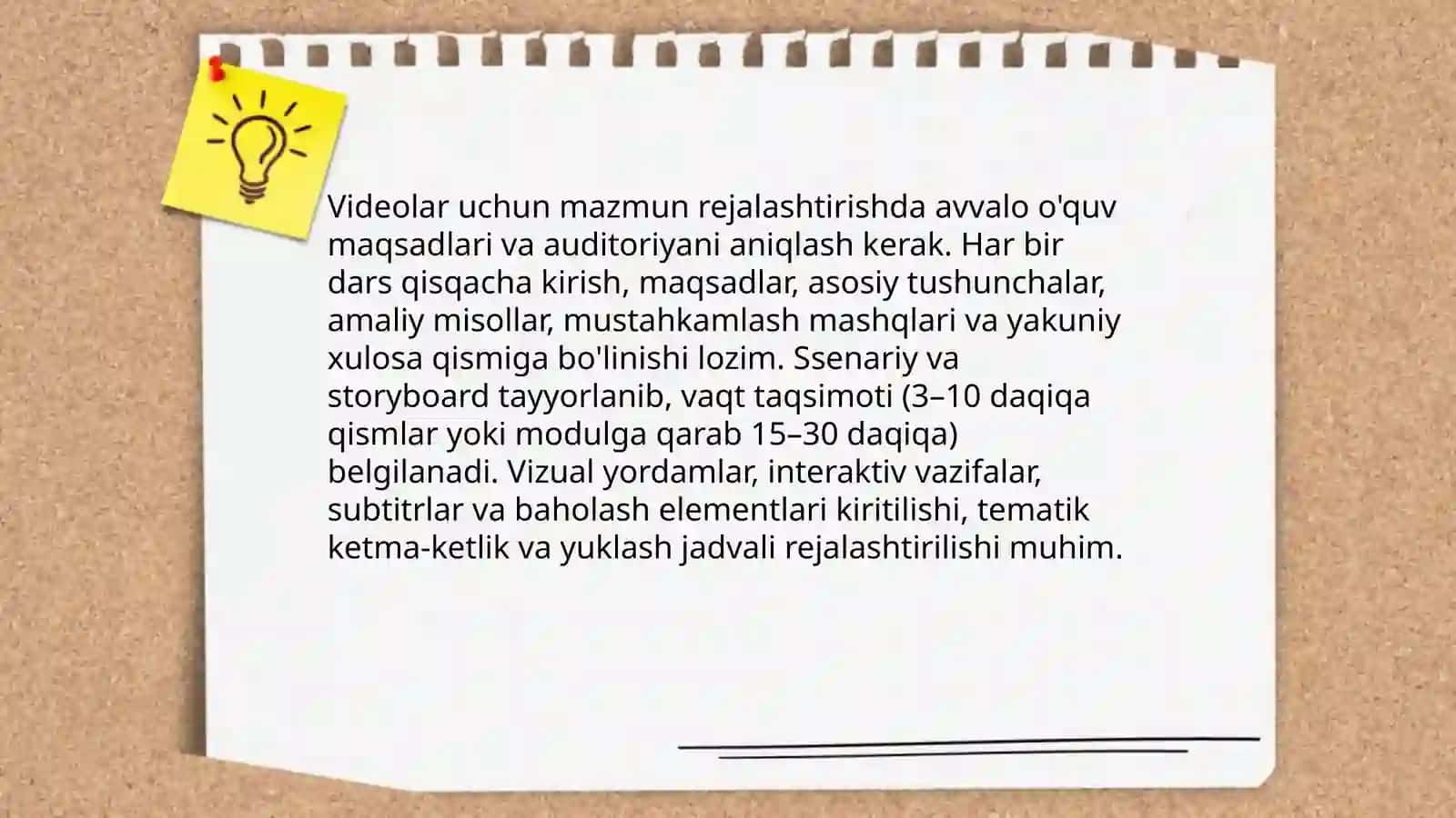 Ta'lim platformalari va ijtimoiy tarmoqlarda videolarni e'lon qilish 4