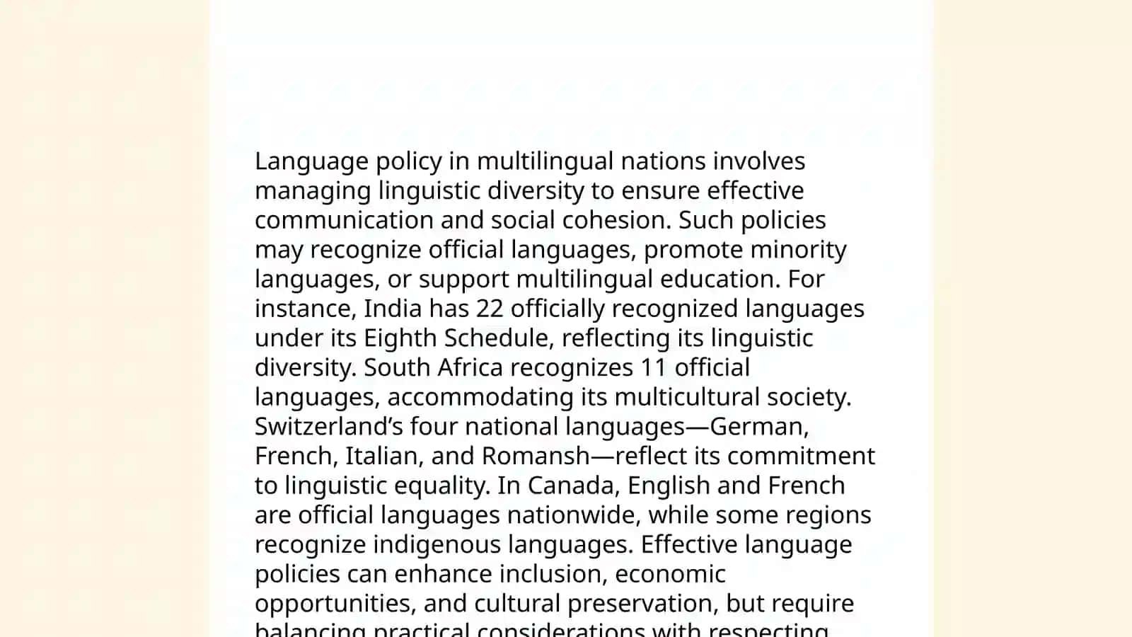 National languages 4