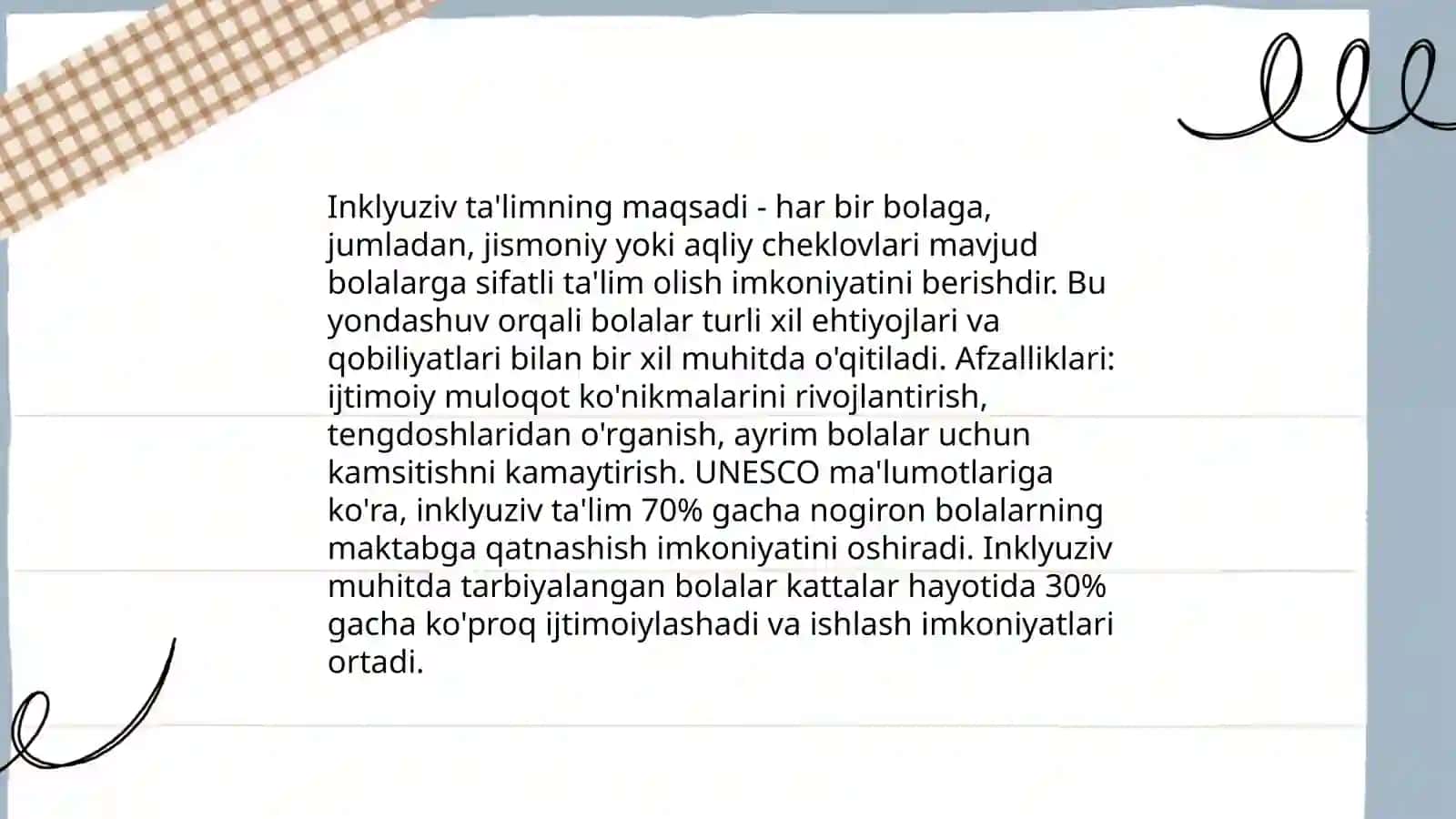 Autistik spektor buzilishlariga ega bolalar uchun inklyuziv ta‘lim strategiyalar 4