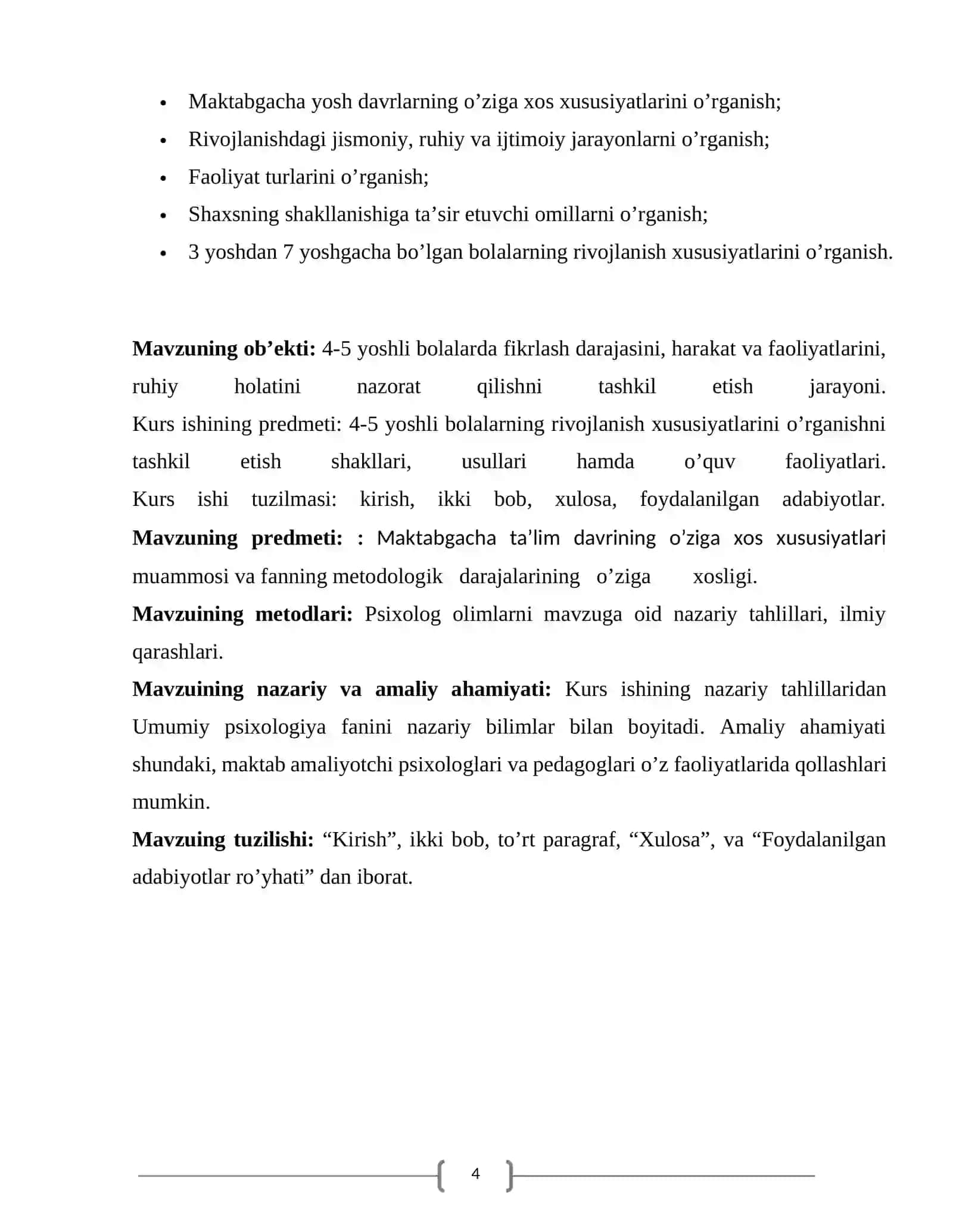 MAKTABGACHA TA’LIM TASHKILOTI TARBIYACHISI SHAXSIGA QOʻYILADIGAN TALABLAR” 4