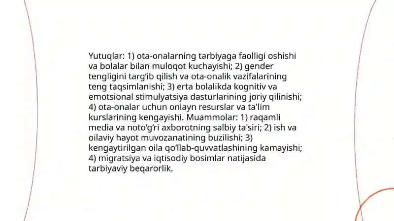 Zamonaviy axloqiy tarbiyaning yutuqlari va kamchiliklari 4
