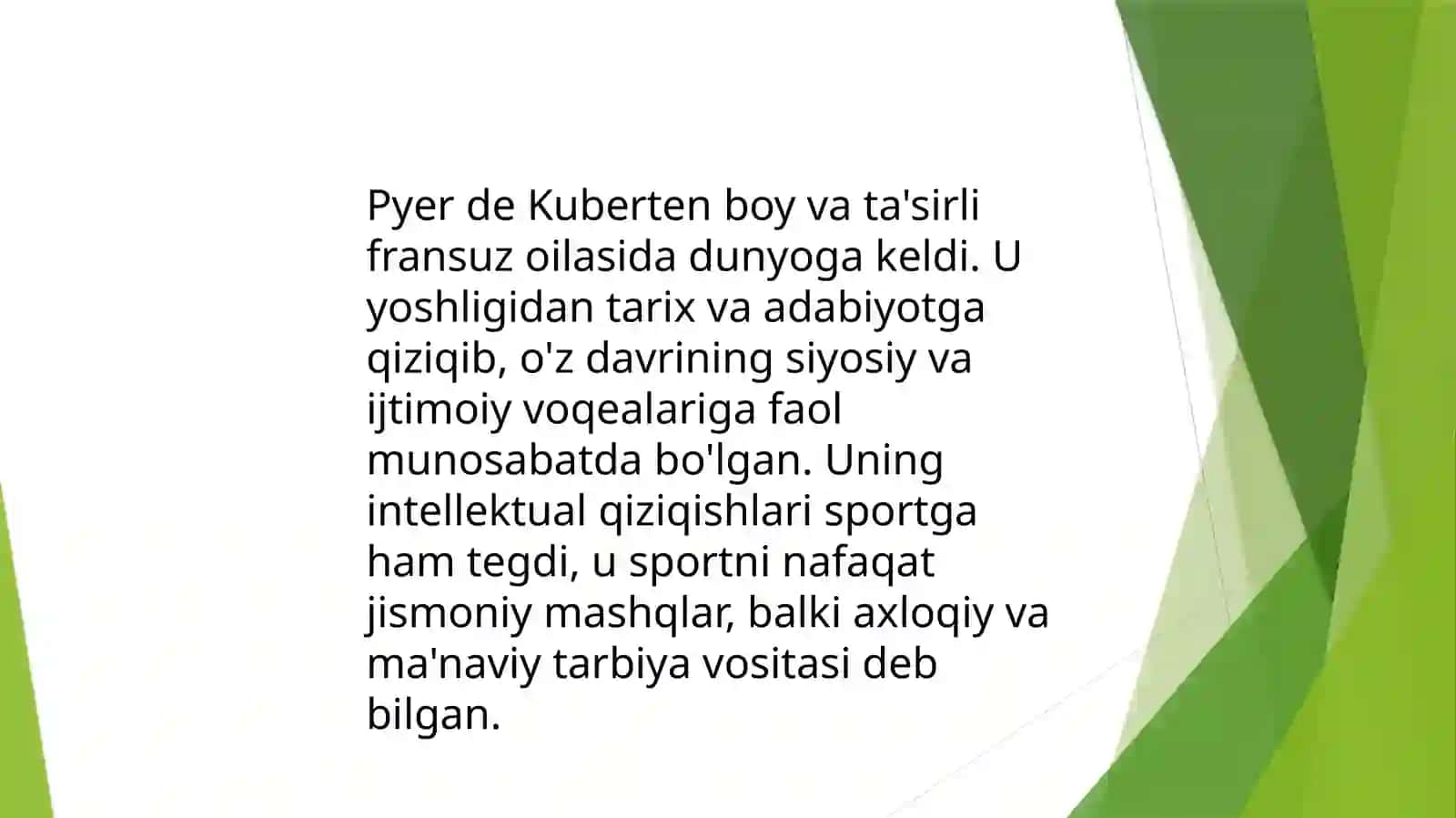 Baron Pyerde Kuberten hayoti va faoliyati 4