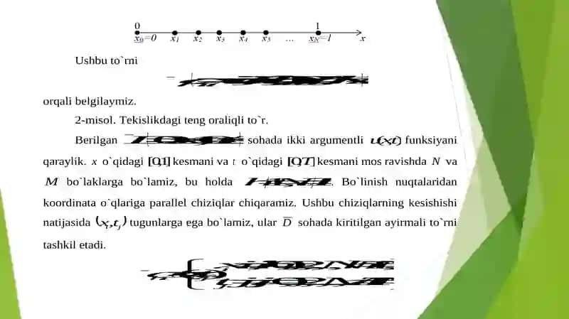 ODDIY DIFFERENSIAL TENGLAMALAR UCHUN AYIRMALI SXEMALAR 4